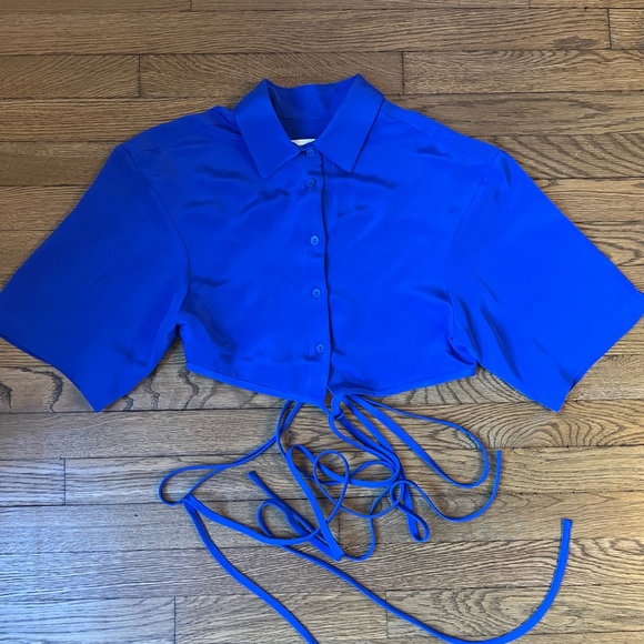 CHRISTOPHER ESBER
Cropped Button-Down Silk Shirt - Picture 3 of 4